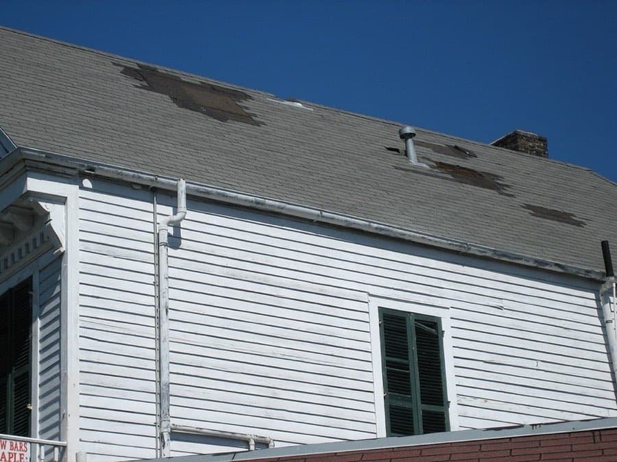 Lifted shingles